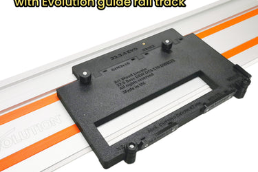 Dewalt DCS570 DWE575 DCS575 DCS578 DCS573 circular saw adapter guide rail base compatible with EVOLUTION guide rail track