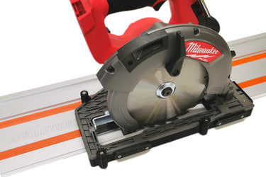 Milwaukee M18CCS66 2732-20 circular saw adapter guide rail base compatible with EVOLUTION guide rail track
