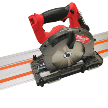 Milwaukee M18CCS66 2732-20 circular saw adapter guide rail base compatible with EVOLUTION guide rail track
