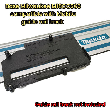 Milwaukee M18CCS66 2732-20 circular saw adapter guide rail base compatible with MAKITA guide rail track