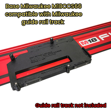 Milwaukee M18CCS66 2732-20 circular saw adapter guide rail base compatible with MILWAUKEE guide rail track