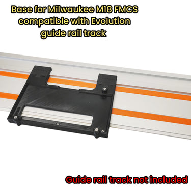 Milwaukee M18FMCS 2782-20 circular saw adapter guide rail base compatible with EVOLUTION guide rail track