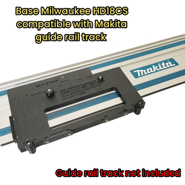 Milwaukee HD18CS 2630-20 circular saw adapter guide rail base compatible with MAKITA guide rail track