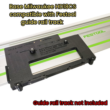 Milwaukee HD18CS 2630-20 circular saw adapter guide rail base compatible with FESTOOL guide rail track