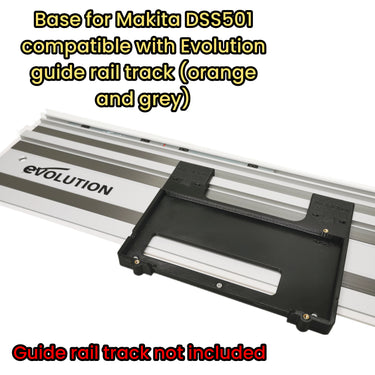 Makita DSS501 DSS501Z XSS03Z circular saw adapter guide rail base compatible with EVOLUTION guide rail track