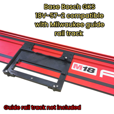 Bosch GKS18V-57-2 circular saw adapter guide rail base compatible with MILWAUKEE guide rail track