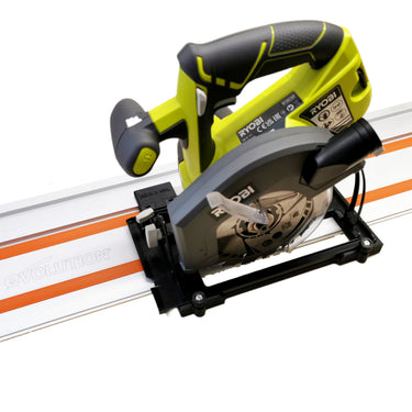 Ryobi R18CSP-0 circular saw adapter guide rail base compatible with EVOLUTION guide rail track