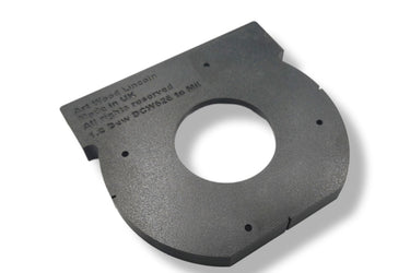 Dewalt DCW620 router adapter guide rail base compatible with EVOLUTION guide rail track