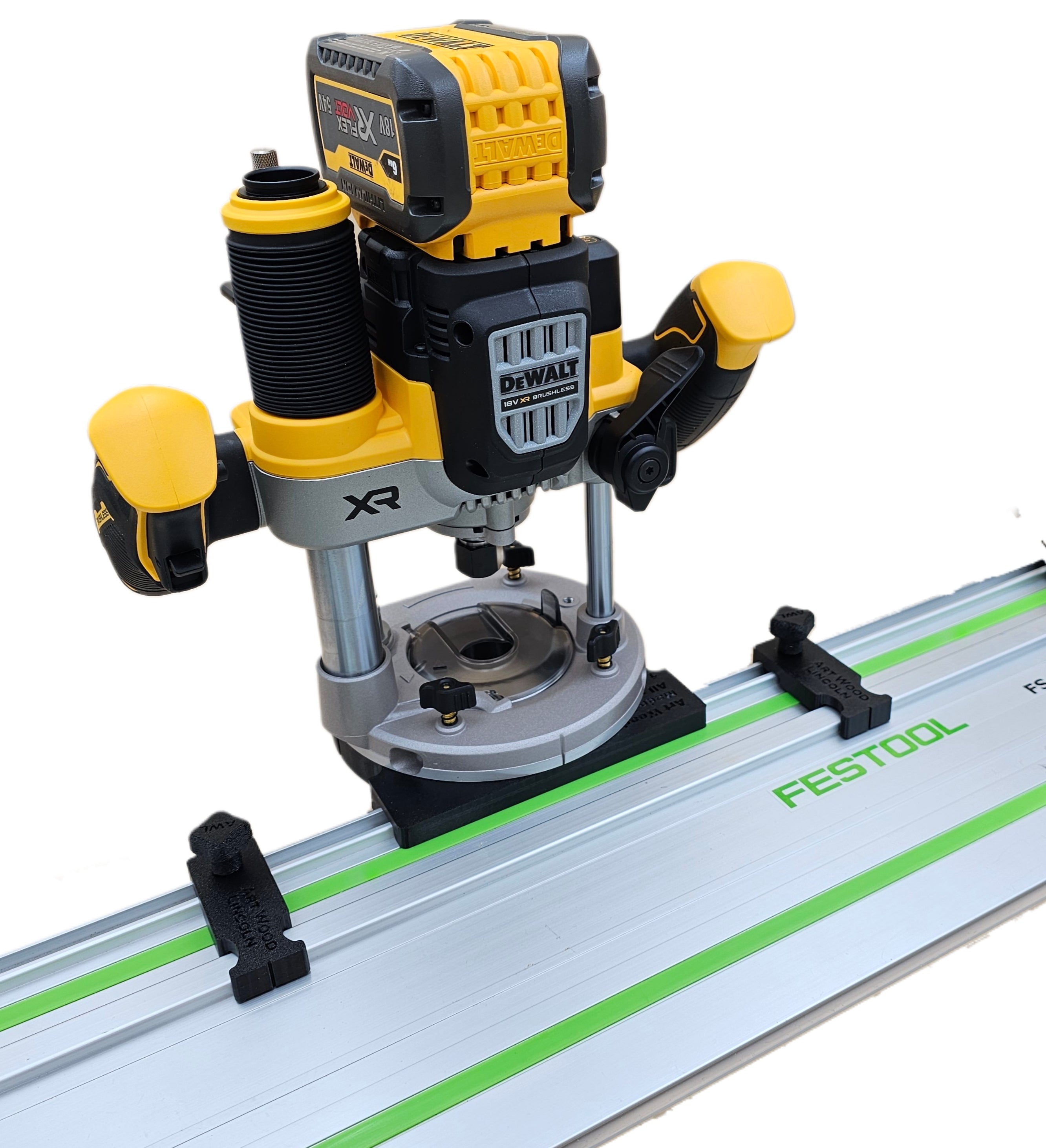 Dewalt DCW620 router adapter guide rail base compatible with FESTOOL g ...