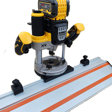 Dewalt DCW620 router adapter guide rail base compatible with EVOLUTION guide rail track