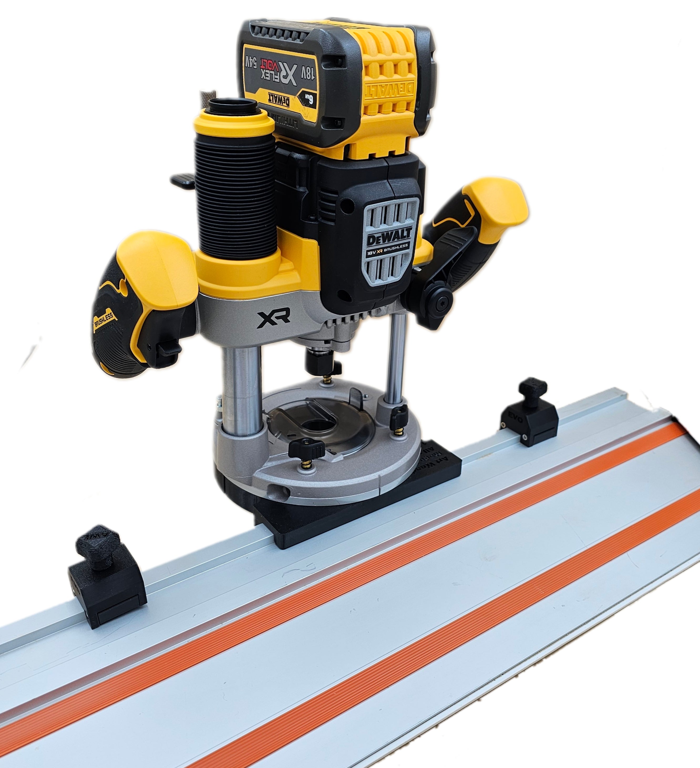 Dewalt DCW620 router adapter guide rail base compatible with EVOLUTION ...