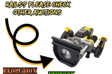 Dewalt DCW620 router adapter guide rail base compatible with EVOLUTION guide rail track