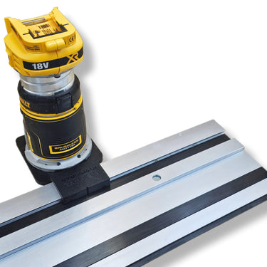 Dewalt DCW600 DCW604 D26200 router adapter guide rail TRIMMER base compatible with RYOBI guide rail track