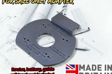 Dewalt DCW600 DCW604 D26200 router 2in1 adapter guide rail TRIMMER & PLUG base compatible with FESTOOL guide rail track