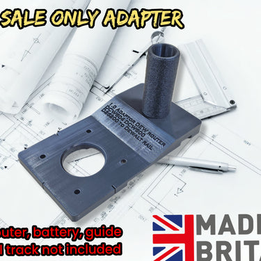 Dewalt DCW600 DCW604 D26200 router adapter guide rail base compatible with DEWALT guide rail track