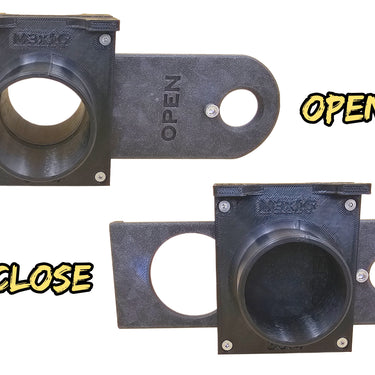 Blast gate 1 way 50mm vacuum dust extraction waste pipe systems