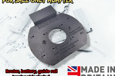 Makita DRT50 RT0700 RT0702 XTR01Z router 2in1 adapter guide rail TRIMMER & PLUG base compatible with EVOLUTION guide rail track