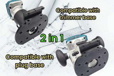 Makita DRT50 RT0700 RT0702 XTR01Z router 2in1 adapter guide rail TRIMMER & PLUG base compatible with EVOLUTION guide rail track