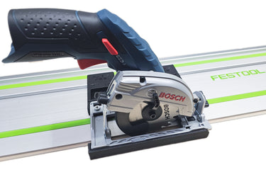 Bosch GKS12V-26 circular saw adapter guide rail base compatible with FESTOOL guide rail track