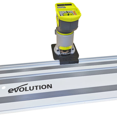 Ryobi RTR18-0 P601 router adapter guide rail TRIMMER base compatible with EVOLUTION guide rail track