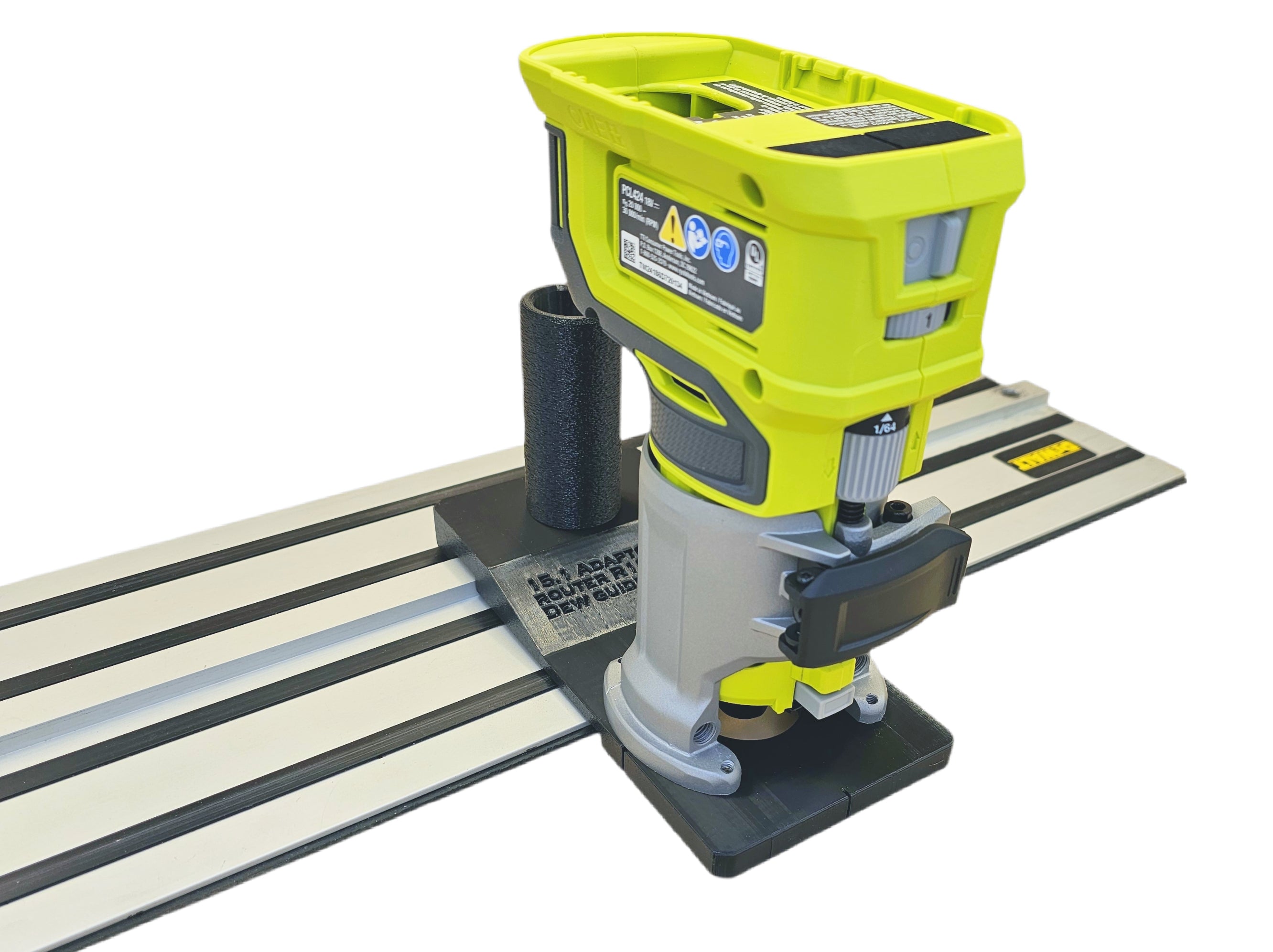 Ryobi RTR18-0 P601 router adapter guide rail base compatible with DEWA ...