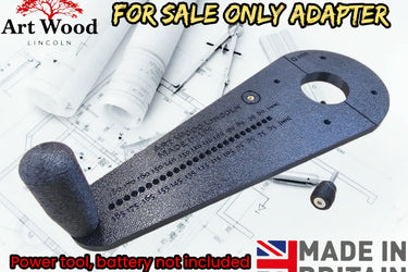 Ryobi RTR18-0 R18TR-0 2in1 router base Offset Circle Jig 120-370mm