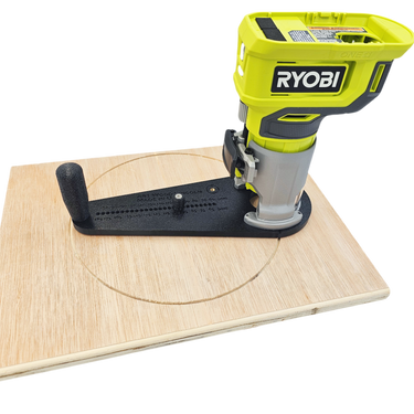 Ryobi RTR18-0 R18TR-0 2in1 router base Offset Circle Jig 120-370mm