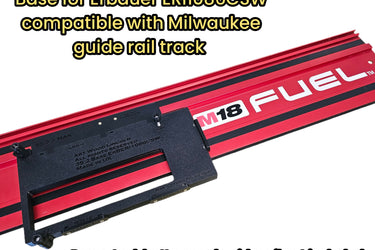 Erbauer ERI1086CSW circular saw adapter guide rail base compatible with MILWAUKEE guide rail track