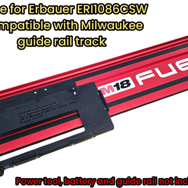 Erbauer ERI1086CSW circular saw adapter guide rail base compatible with MILWAUKEE guide rail track