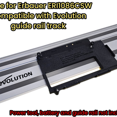 Erbauer ERI1086CSW circular saw adapter guide rail base compatible with EVOLUTION guide rail track