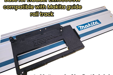Erbauer ERI1086CSW circular saw adapter guide rail base compatible with MAKITA guide rail track
