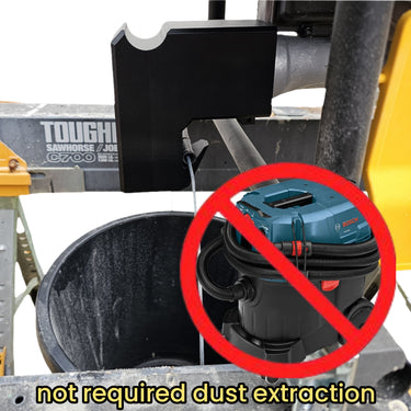 Angle elbow dust extraction adapter DEWALT table saw DCS7485 DWE7485 DWE7492