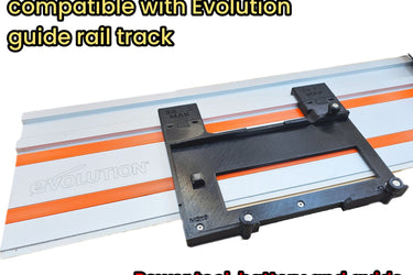 Erbauer ERI1081CSW circular saw adapter guide rail base compatible with EVOLUTION guide rail track
