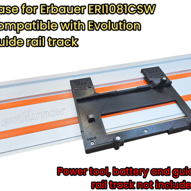 Erbauer ERI1081CSW circular saw adapter guide rail base compatible with EVOLUTION guide rail track