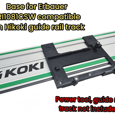 Erbauer ERI1081CSW circular saw adapter guide rail base compatible with HIKOKI guide rail track