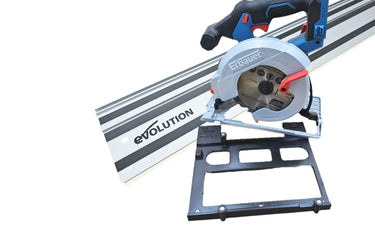 Erbauer ERI1085CSW circular saw adapter guide rail base compatible with EVOLUTION guide rail track