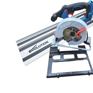 Erbauer ERI1085CSW circular saw adapter guide rail base compatible with EVOLUTION guide rail track