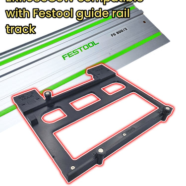 Erbauer ERI1085CSW circular saw adapter guide rail base compatible with FESTOOL guide rail track