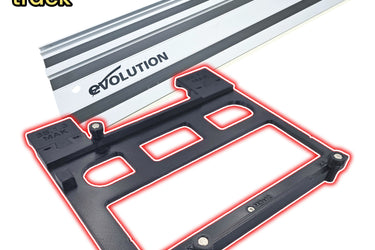 Erbauer ERI1085CSW circular saw adapter guide rail base compatible with EVOLUTION guide rail track