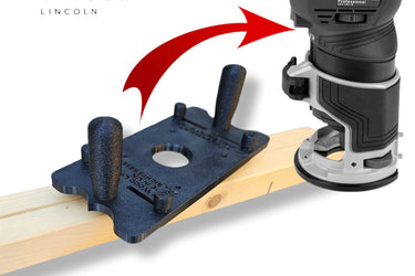 Bosch GKF18V-8 center jig adapter router base Mortises Groove Slotting