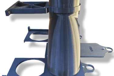 Blast gate 3 way 100mm vacuum dust extraction waste pipe systems splitter