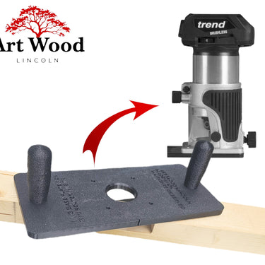 Trend T18S/R14 router extended sub base for trimmer