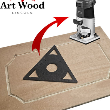 Bosch GKF600 Triangular Triangle trim router sub-base door pattern