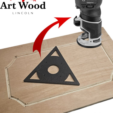 Bosch GKF18V-8 Triangular Triangle trim router sub-base door pattern