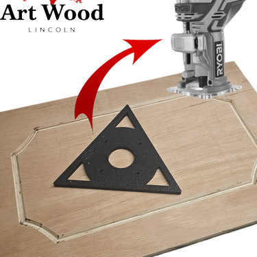 Ryobi RTR18-0 P601 Triangular Triangle trim router sub-base door pattern