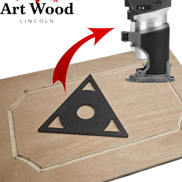 Milwaukee M18 FRT 2723-20 Triangular Triangle trim router sub-base door pattern