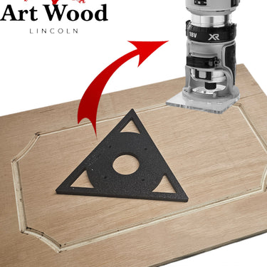 Dewalt DCW600 DCW604 D26200 Triangular Triangle trim router sub-base door pattern