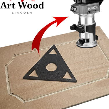 Makita DRT50 RT0700 RT0702 XTR01Z Triangular Triangle trim router sub-base door pattern