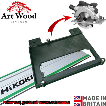 Erbauer ECS1400 circular saw adapter guide rail base compatible with HIKOKI guide rail track
