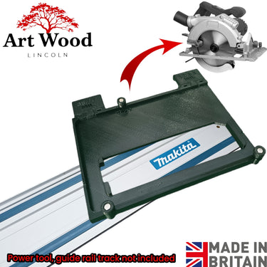 Erbauer ECS1400 circular saw adapter guide rail base compatible with MAKITA guide rail track